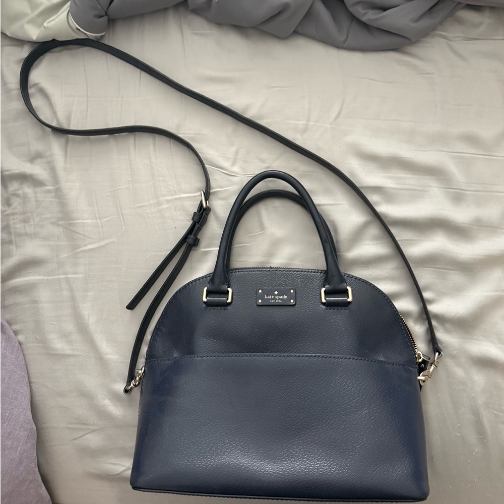Navy Blue Leather Kate spade bag